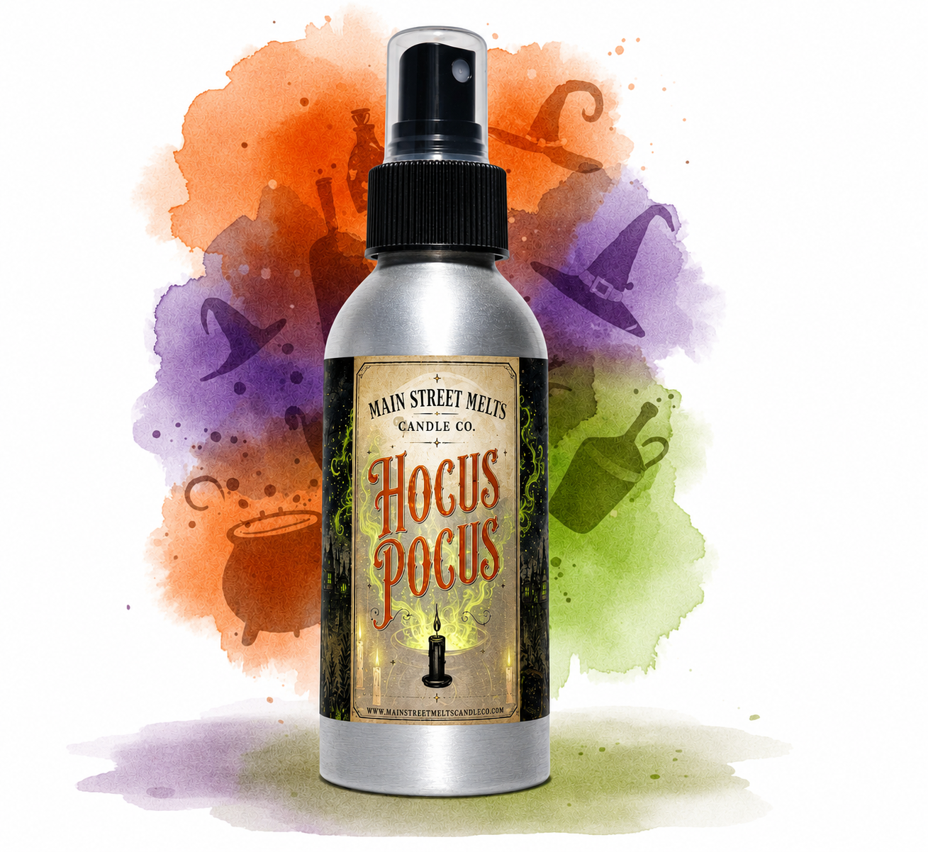 Hocus Pocus Room Spray - Disney Inspired Green Apple Bourbon Scent - 4oz Fragrance
