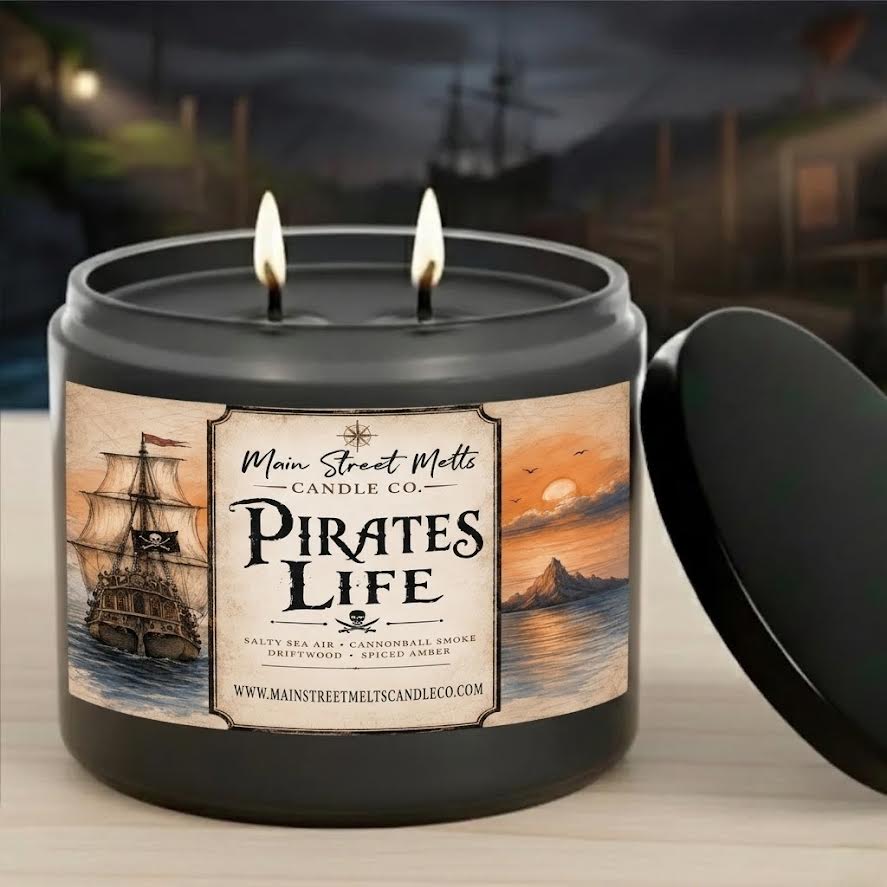 Pirates Life | Disney Inspired Scented Soy Candle - Pirates of the Caribbean Fragrance