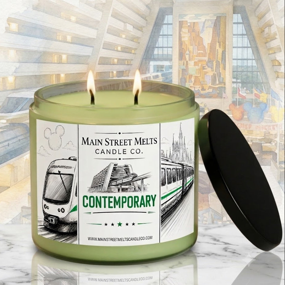 Contemporary | Disney Inspired Scented Soy Candle - Resort Lobby Fragrance