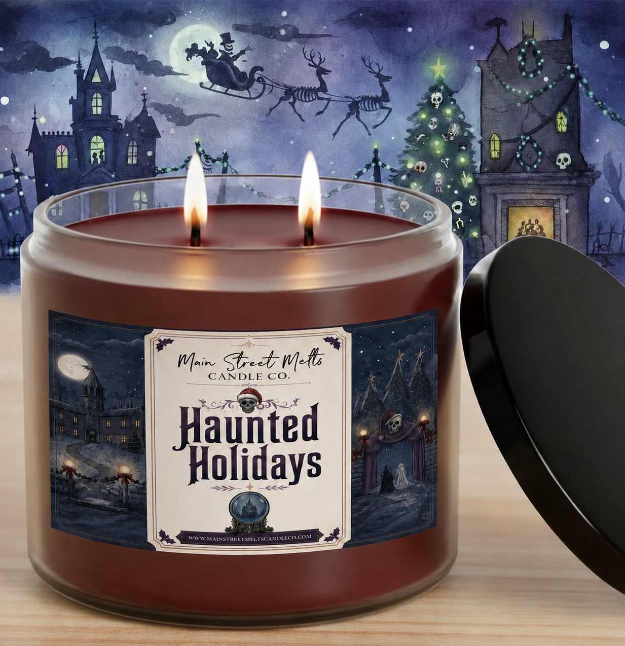 Haunted Holidays | Disney Inspired Scented Soy Candle - Theme Park Fragrance