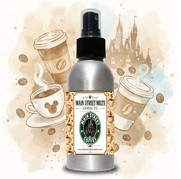 Main Street Coffee Room Spray - Disney Inspired Scent - 4oz Fragrance