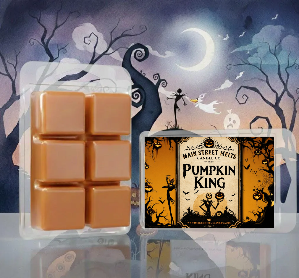 Pumpkin King | Disney Jack Skellington Inspired Wax Melt - Scented Soy Candle Tart