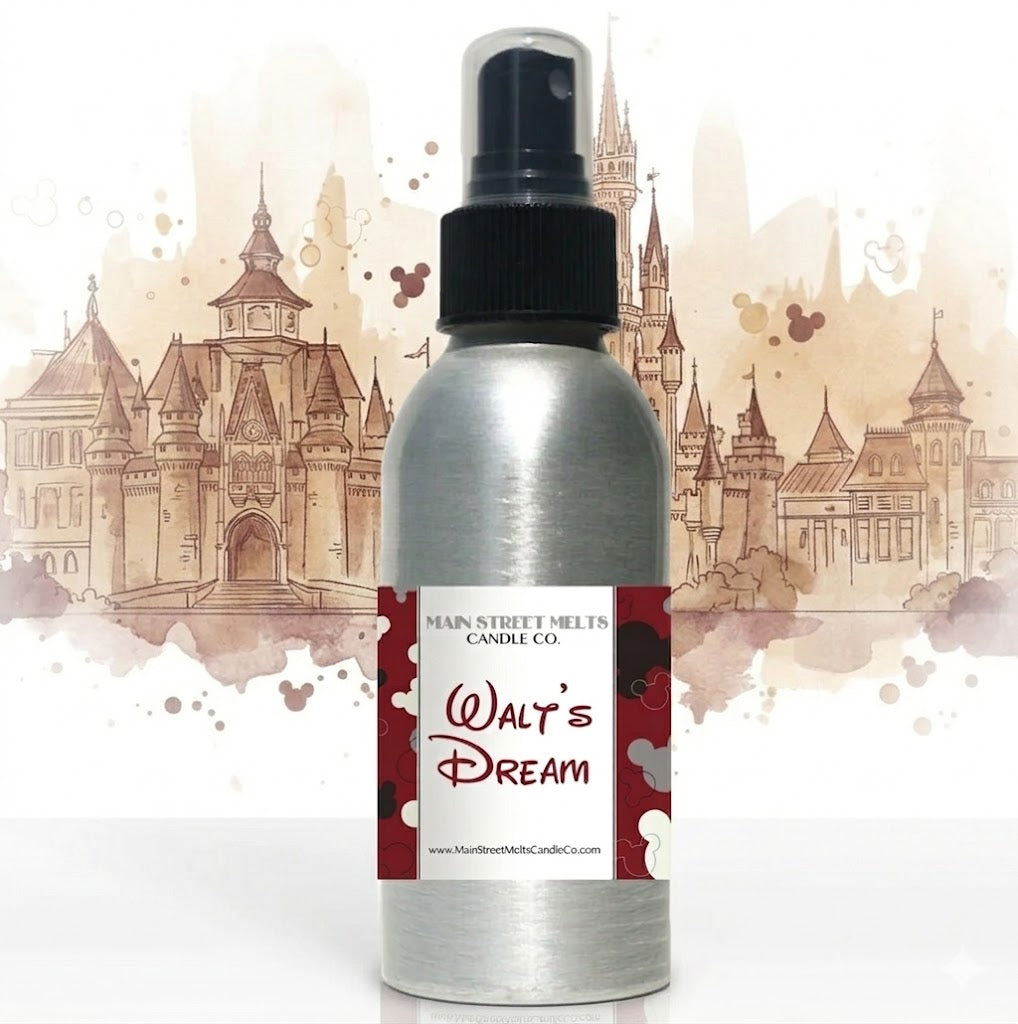 Walt's Dream Cherry Tobacco Room Spray - Disney Inspired Scent - 4oz Fragrance