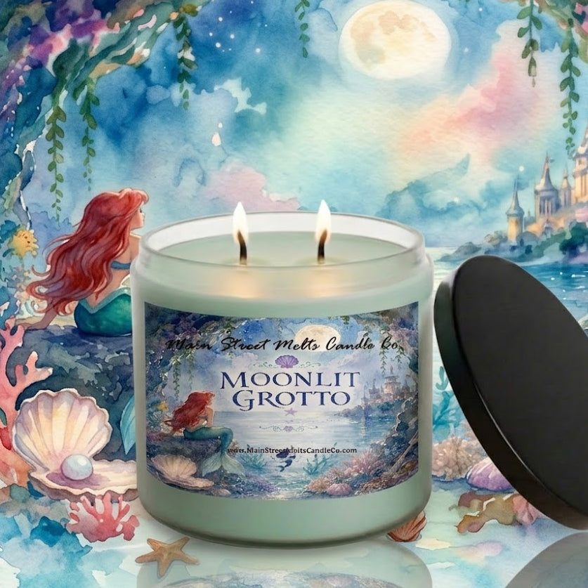Moonlit Grotto | Disney Inspired Scented Soy Candle - Little Mermaid Fragrance