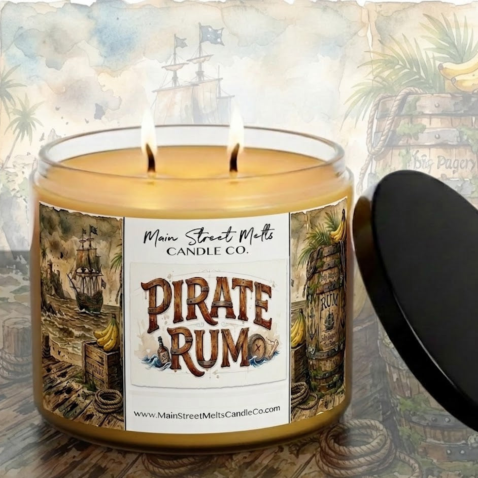 Pirate Rum | Disney Inspired Scented Soy Candle - Pirates of the Caribbean Fragrance