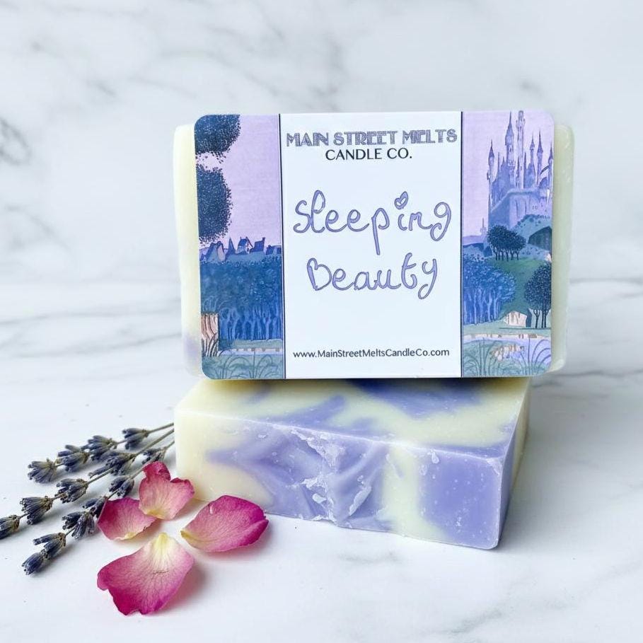 Sleeping Beauty Disney Inspired Bar Soap - Lavender Honey Scent