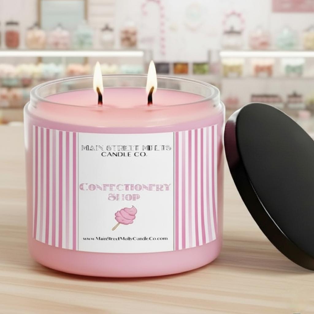 Confectionery Shop | Disney Inspired Scented Soy Candle - Cotton Candy Fragrance