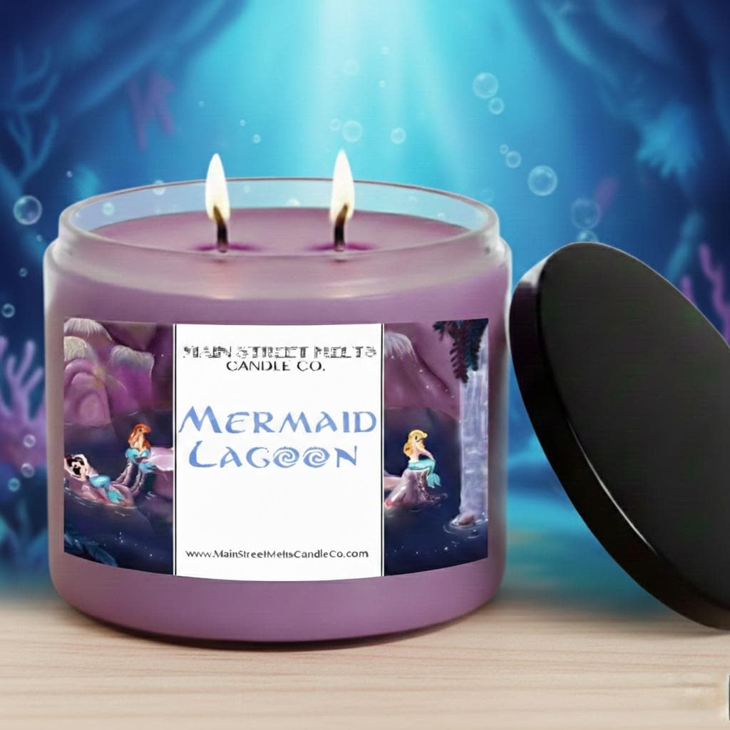 Mermaid Lagoon | Disney Inspired Scented Soy Candle - Theme Park Fragrance