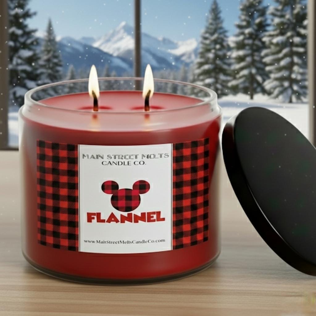 Flannel | Disney Inspired Scented Soy Candle - Canada Themed Fragrance