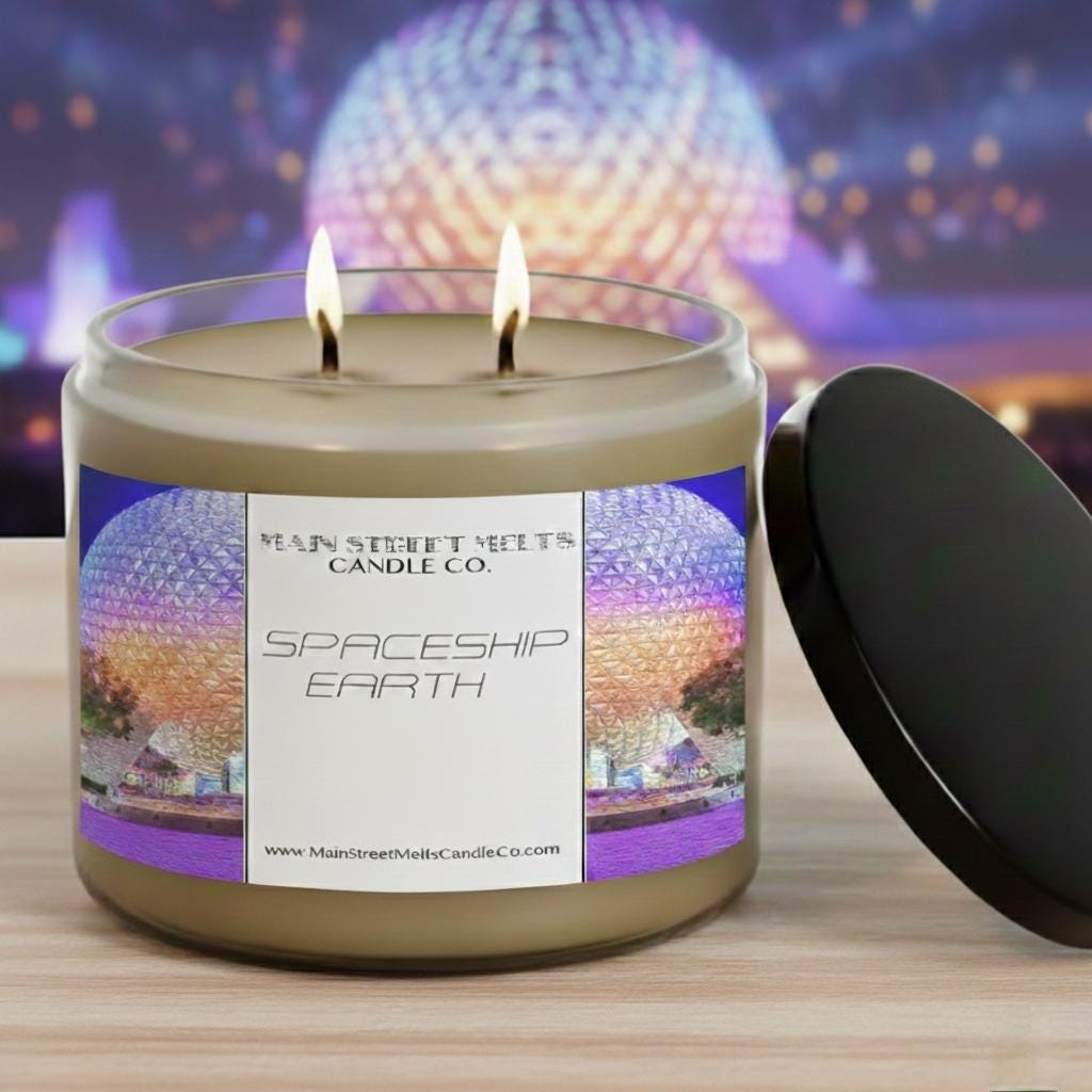 Spaceship Earth | Disney Inspired Scented Soy Candle -Theme Park Fragrance