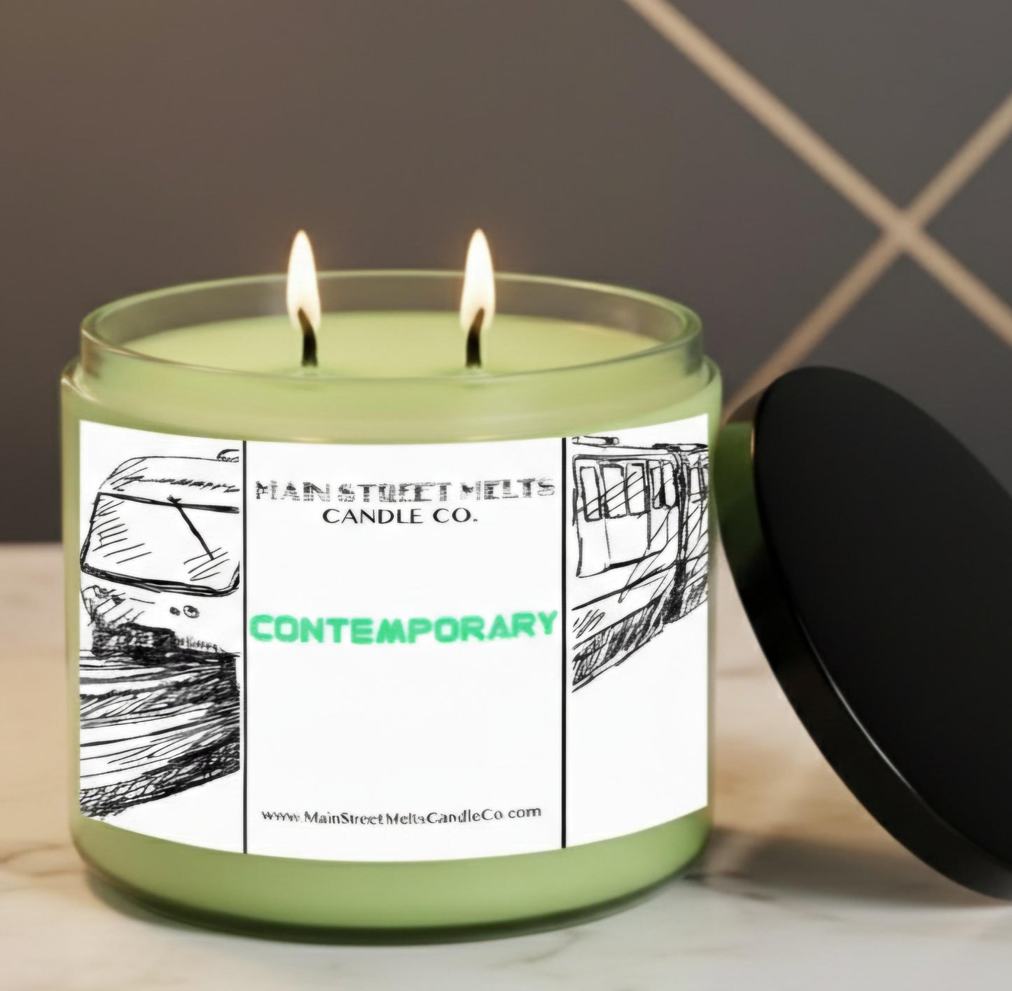 Contemporary | Disney Inspired Scented Soy Candle - Resort Lobby Fragrance