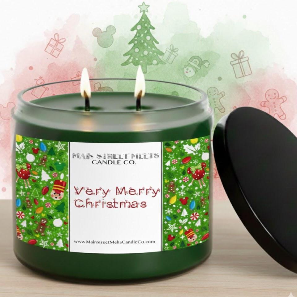 Very Merry Christmas | Disney Inspired Scented Soy Candle - Christmas Fragrance