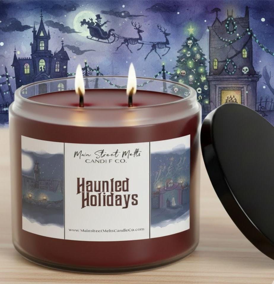 Haunted Holidays | Disney Inspired Scented Soy Candle - Theme Park Fragrance
