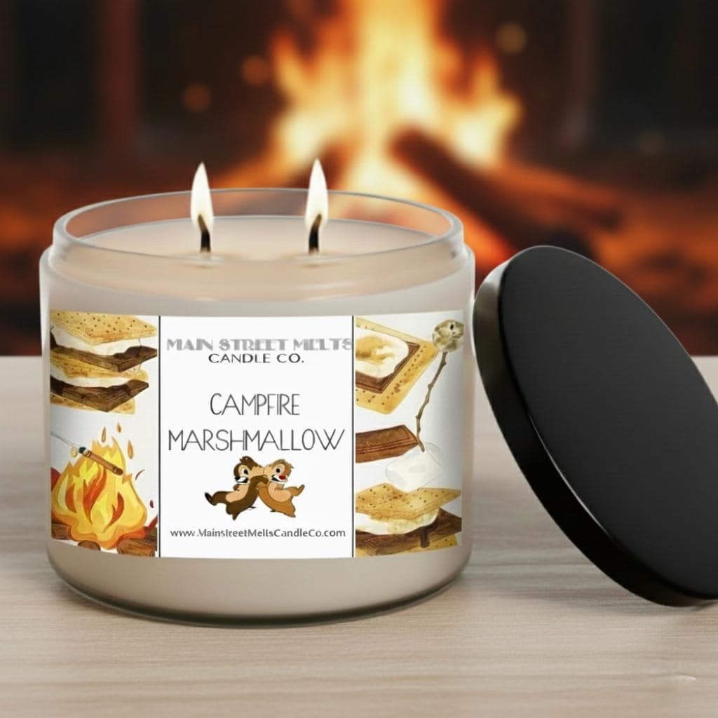 Campfire Marshmallow | Disney Inspired Scented Soy Candle - Toasted Marshmallow Fragrance