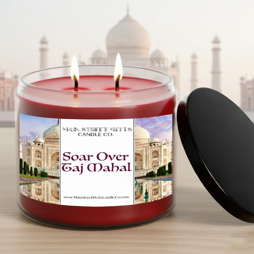 Soar Over Taj Mahal | Disney Inspired Scented Soy Candle - Soarin' Fragrance