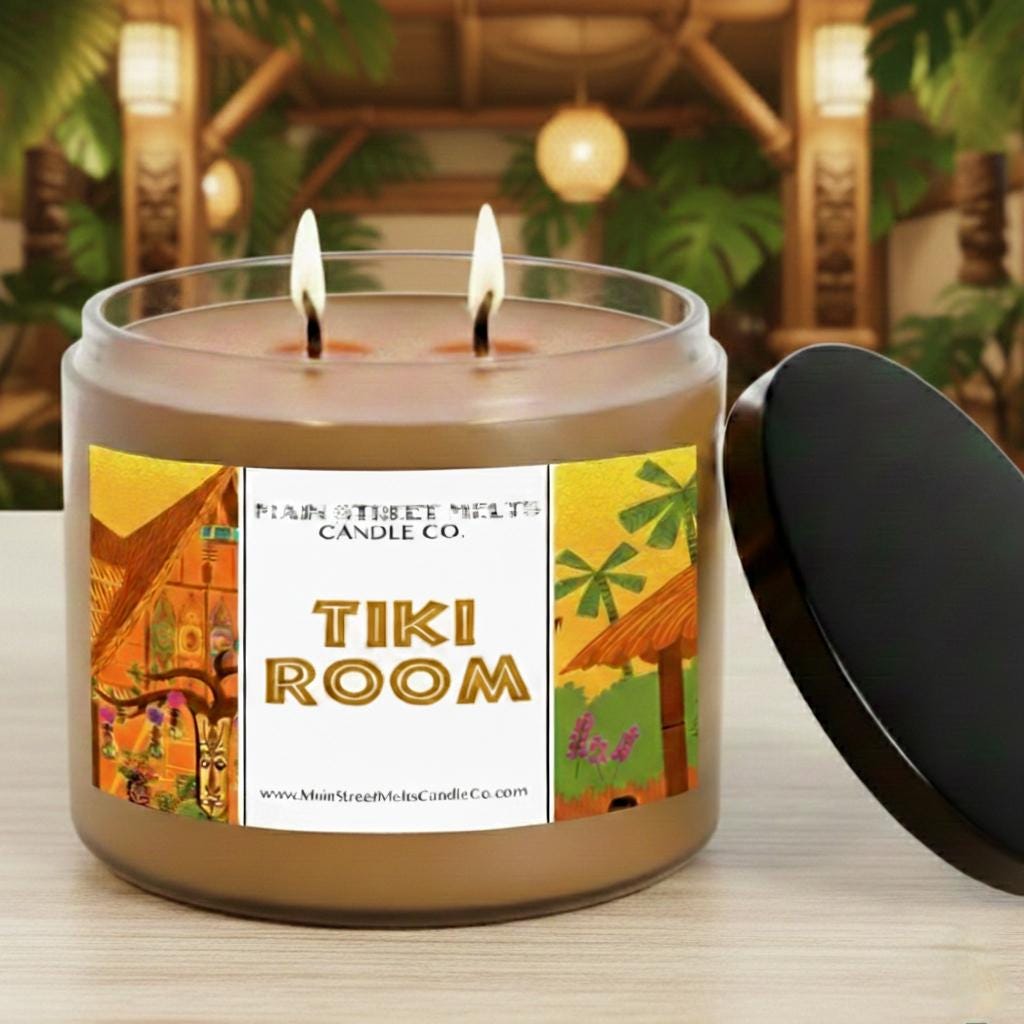 Tiki Room | Disney Inspired Scented Soy Candle - Theme Park Fragrance