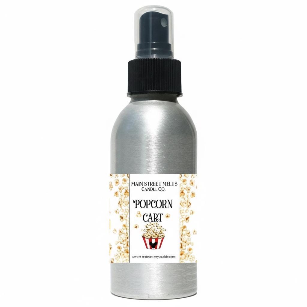 Popcorn Cart Room Spray - Disney Inspired Scent - 4oz Fragrance