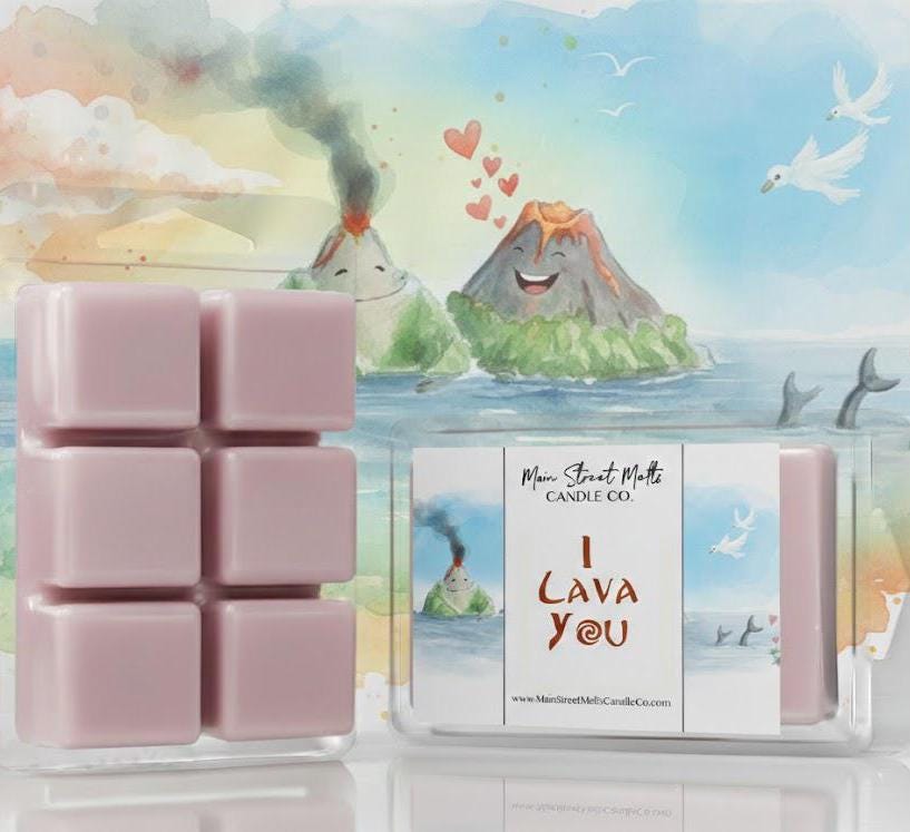 I Lava You | Disney Inspired Wax Melt - Volcano Scented Soy Candle Tart