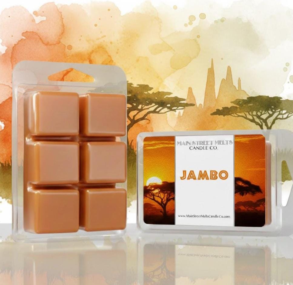 Jambo | Disney Inspired Wax Melt - Animal Kingdom Lodge Scented Soy Candle Tart