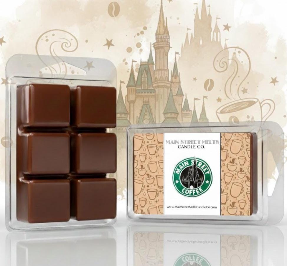 Main Street Coffee | Disney Inspired Wax Melt - Scented Soy Candle Tart