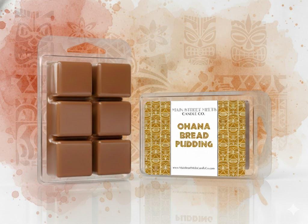 Ohana Bread Pudding | Disney Inspired Wax Melt - Scented Soy Candle Tart