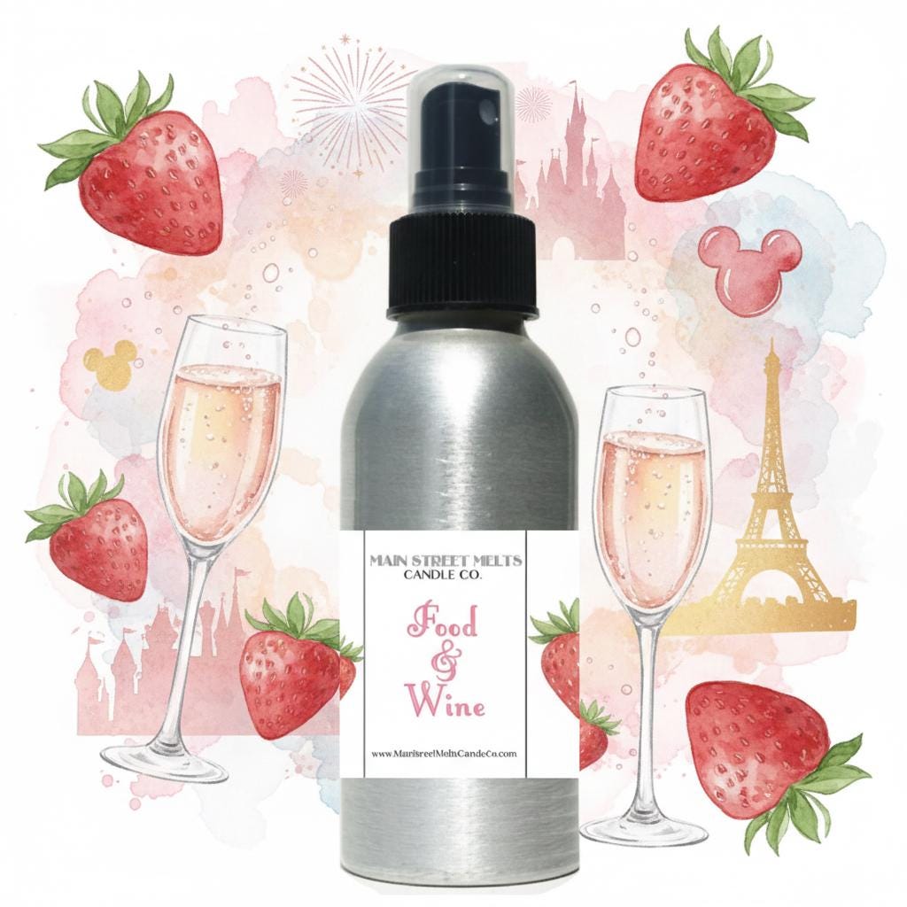 Food & Wine Room Spray - Disney Inspired Scent - 4oz Fragrance