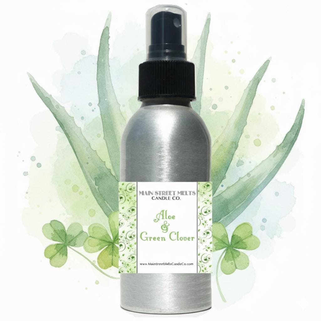 Green Clover & Aloe Deluxe Resort Room Spray - Disney Inspired Scent - 4oz Fragrance