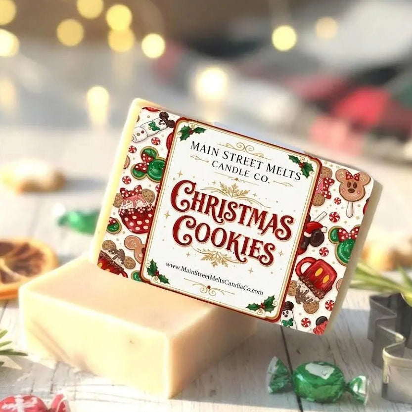 Christmas Cookies Disney Inspired Bar Soap Main Street Melts Candle Co. Magic Theme Park scent themed gift fragrance resort