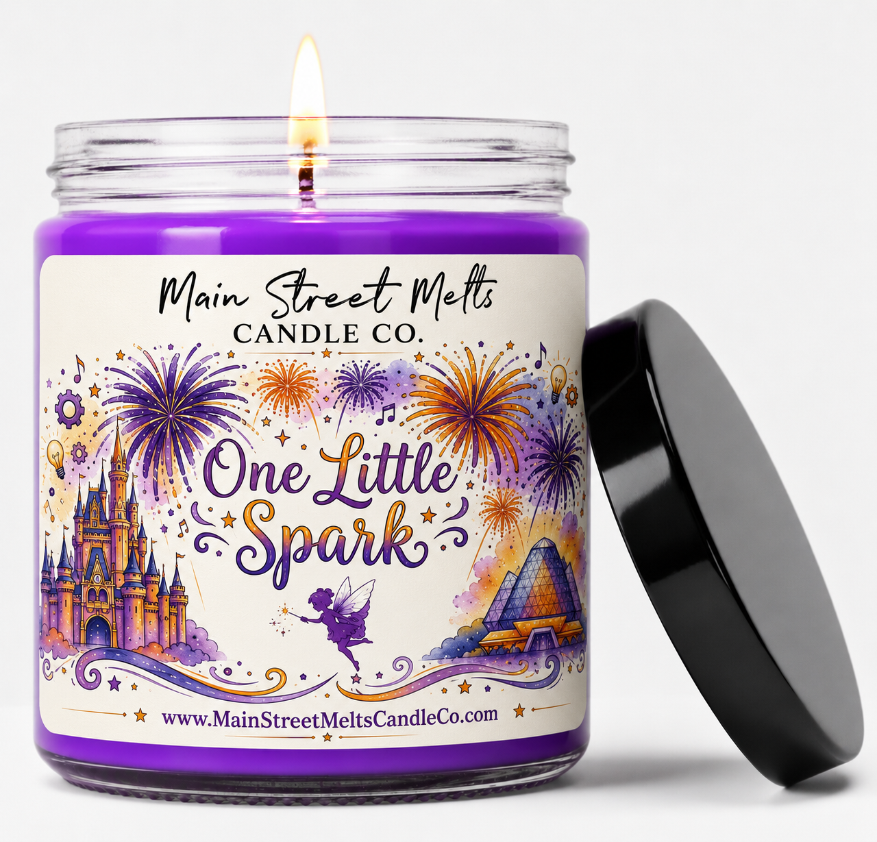 One Little Spark | Magic Inspired Scented Soy Candle - Figment of Imagination Fragrance