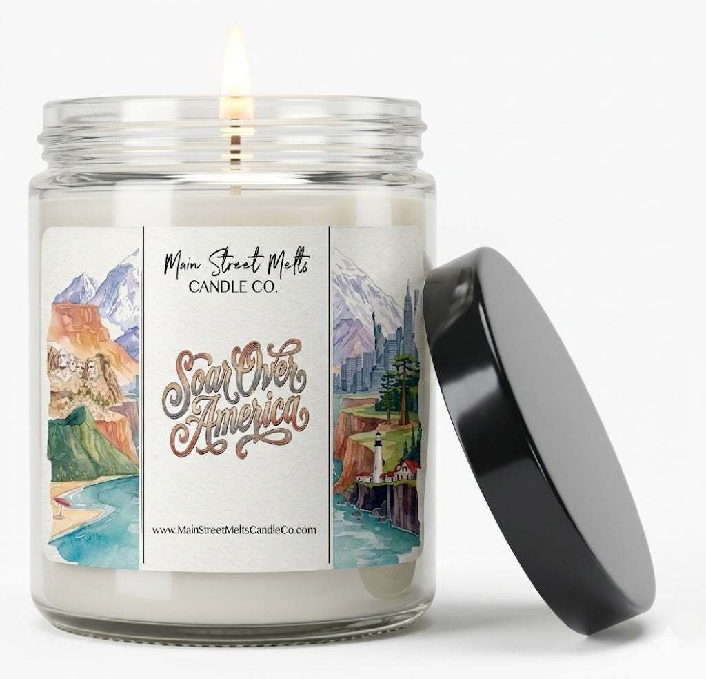 Soar Over America | Disney Inspired Scented Soy Candle - Soarin' Fragrance