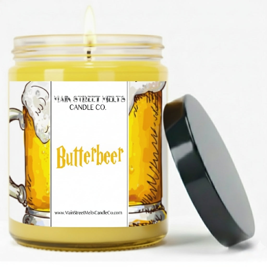 Butterscotch Brew | Wizard Inspired Scented Soy Candle - Buttery Beer Fragrance