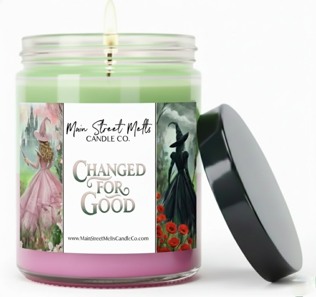 Changed For Good | Wicked Inspired Scented Soy Candle - Wildberry Spice Fragrance