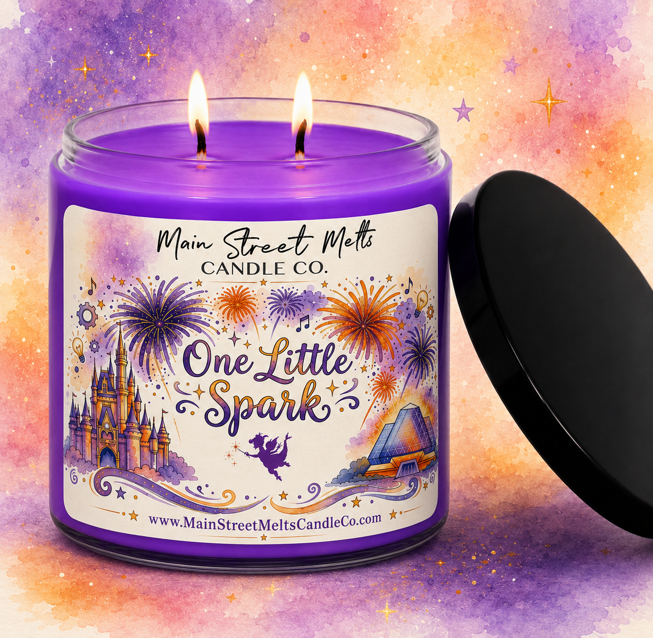 One Little Spark | Magic Inspired Scented Soy Candle - Figment of Imagination Fragrance