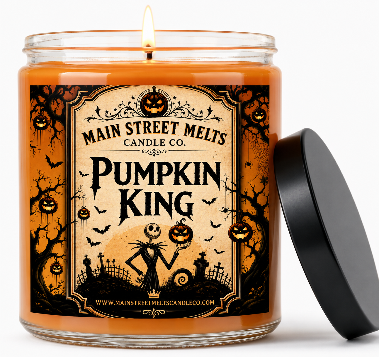 Pumpkin King | Disney Inspired Scented Soy Candle - Jack Skellington Fragrance