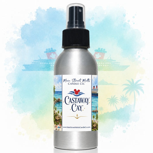 Castaway Cay Cruise Room Spray - Disney Inspired Scent - 4oz Fragrance