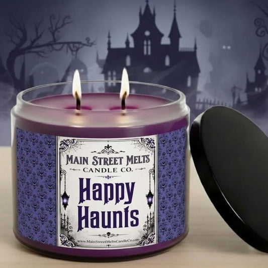 Happy Haunts | Disney Inspired Scented Soy Candle - Theme Park Fragrance