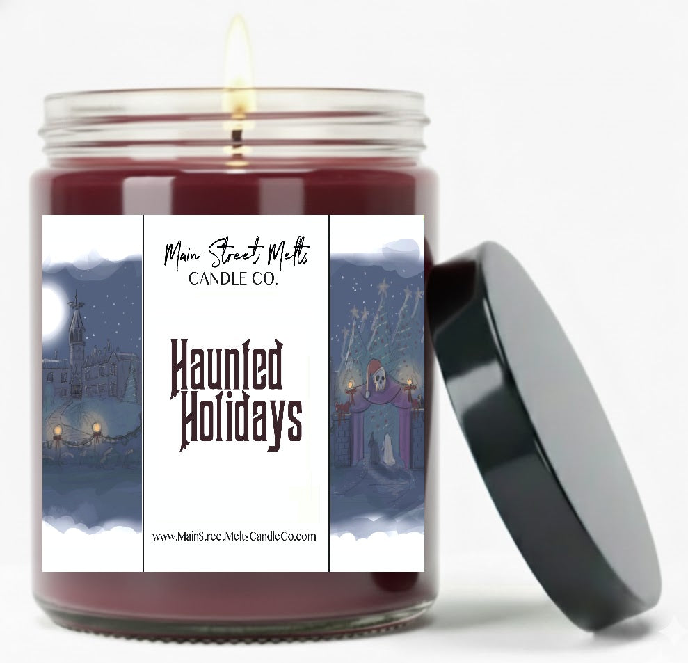 Haunted Holidays | Disney Inspired Scented Soy Candle - Theme Park Fragrance
