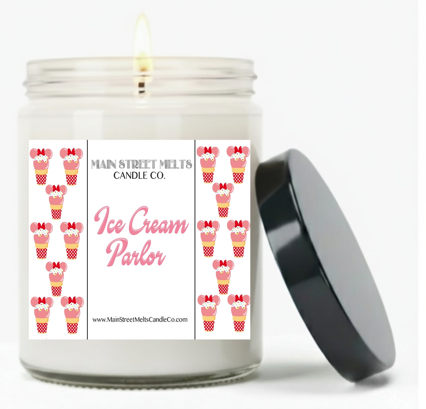 Ice Cream Parlor | Disney Inspired Scented Soy Candle - Magic Kingdom Fragrance