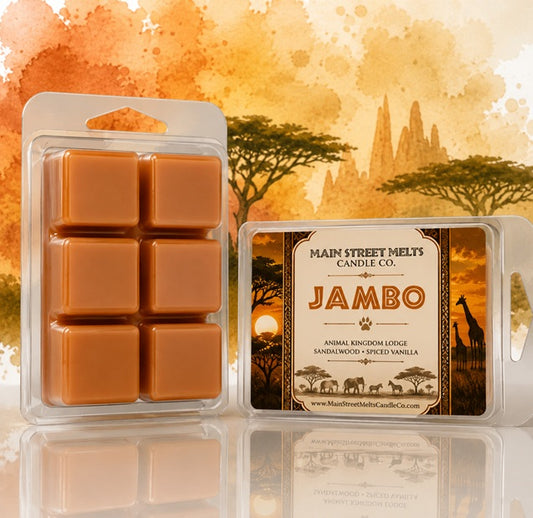 Jambo | Disney Inspired Wax Melt - Animal Kingdom Lodge Scented Soy Candle Tart