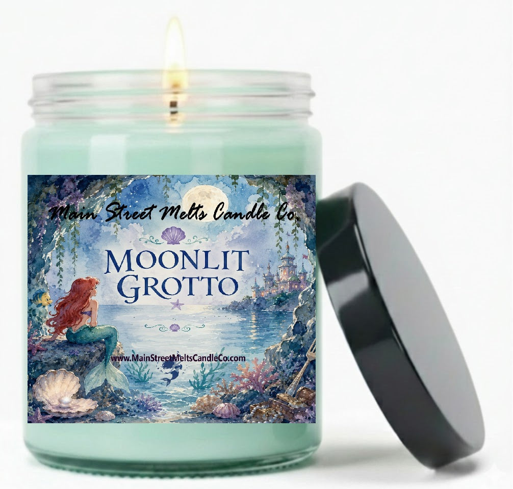 Moonlit Grotto | Disney Inspired Scented Soy Candle - Little Mermaid Fragrance