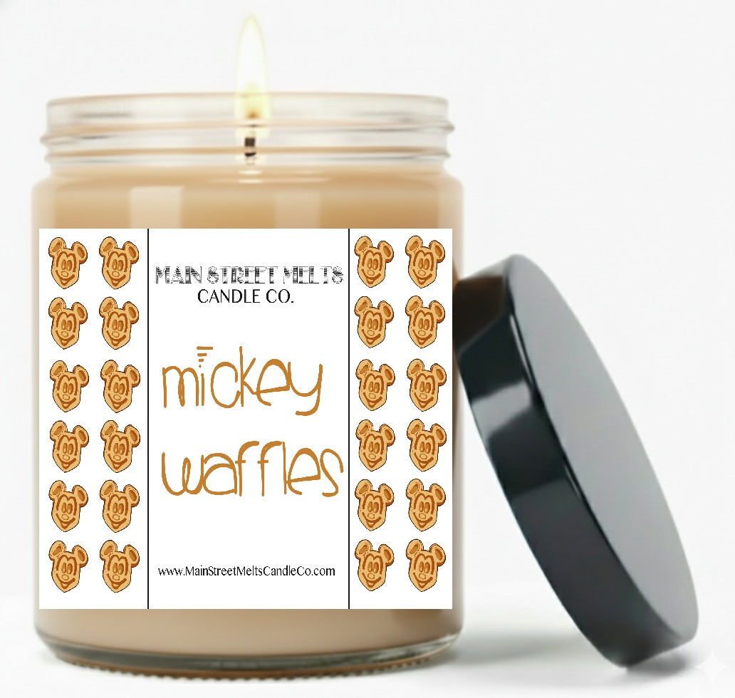 Mickey Waffles | Disney Inspired Scented Soy Candle - Theme Park Food Fragrance