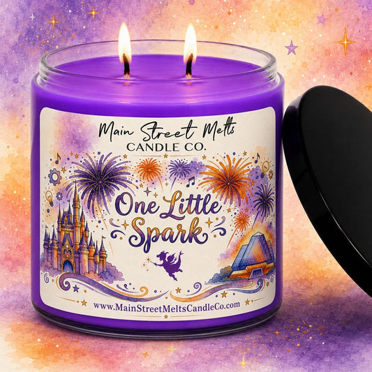 One Little Spark | Magic Inspired Scented Soy Candle - Figment of Imagination Fragrance