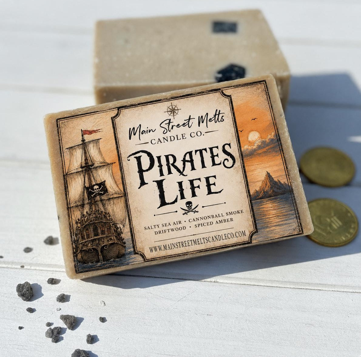 Pirates Gift Box | Disney Inspired Scented Soy Candle, Spray + Soap - Pirates of the Caribbean Ride Fragrances