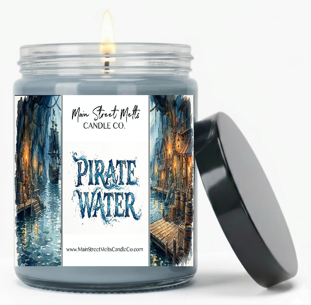 Pirate Water | Disney Inspired Scented Soy Candle - Pirates of the Caribbean Fragrance