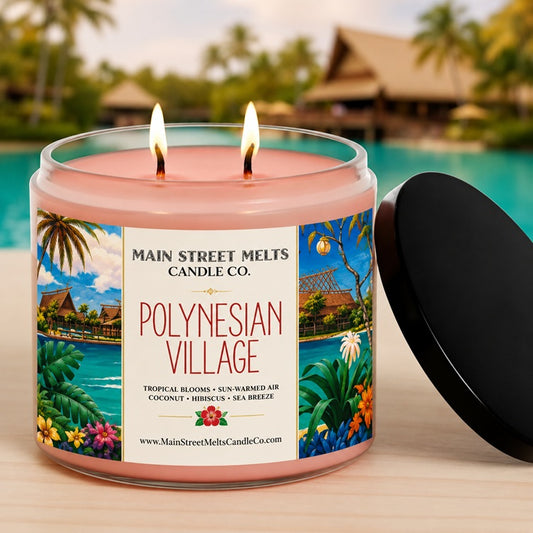 Polynesian Village | Disney Inspired Scented Soy Candle - Resort Lobby Fragrance