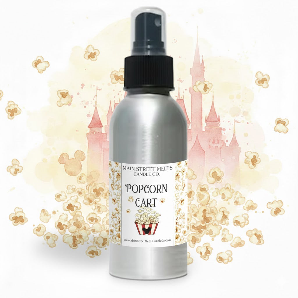 Popcorn Cart Room Spray - Disney Inspired Scent - 4oz Fragrance