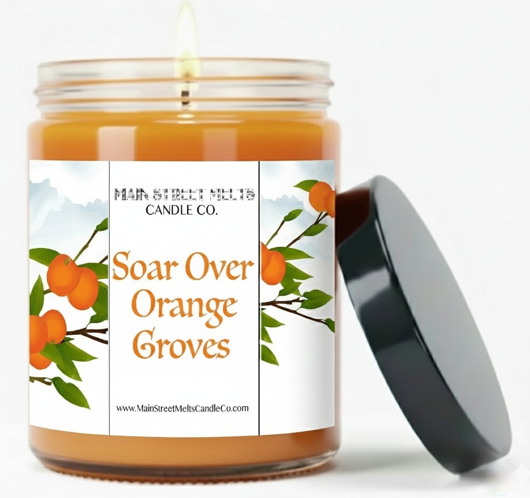 Soar Over Orange Groves | Disney Inspired Scented Soy Candle - Soarin' Fragrance