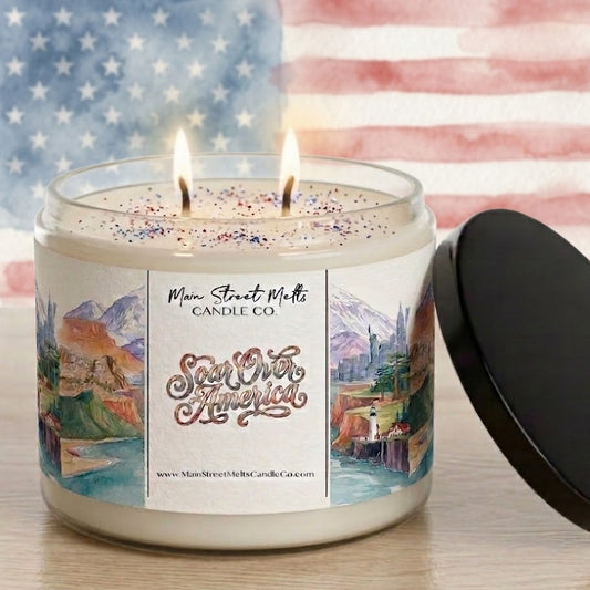 Soar Over America | Disney Inspired Scented Soy Candle - Soarin' Fragrance