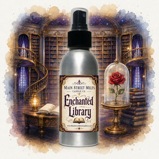 Enchanted Library Room Spray - Disney Inspired Books & Rose Scent - 4oz Fragrance