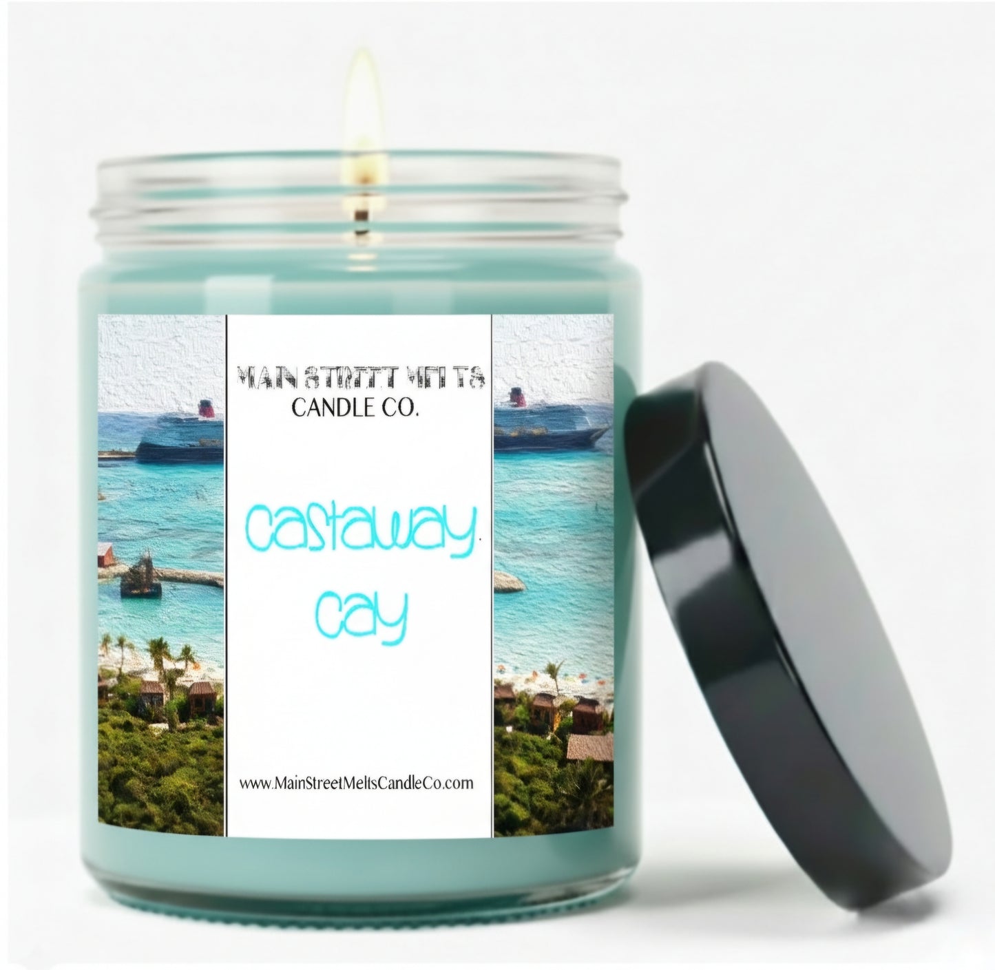 Castaway Cay | Disney Inspired Scented Soy Candle - Cruise Beach Fragrance